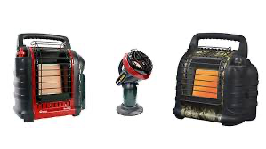 three different portable heaters