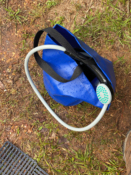 Portable camping shower bag