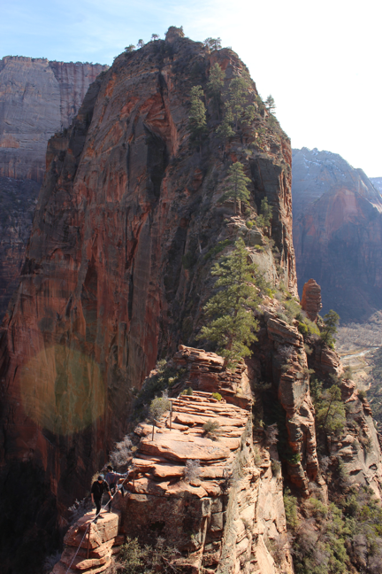 a high angle view of a mountain