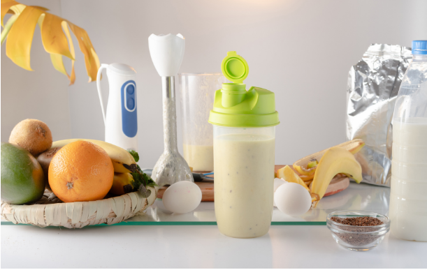 Various food items on a table